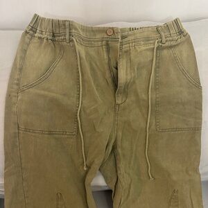 SHEIN Olive Green Cargo Drawstring Utility Pants